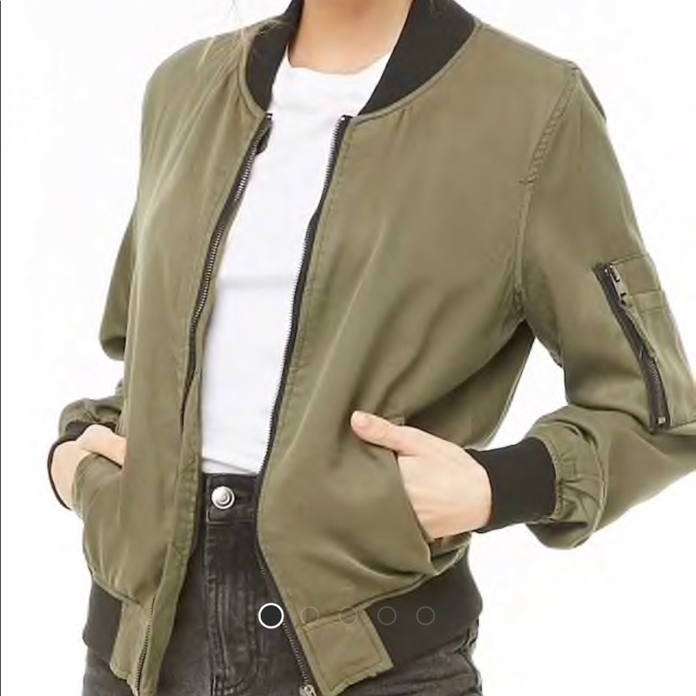 Contrast Bomber Jacket